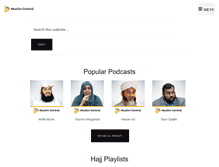 Tablet Screenshot of muslimcentral.com